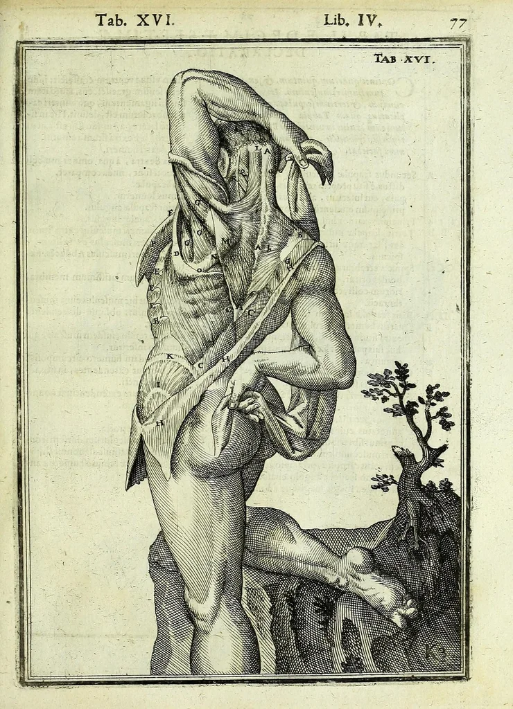 An illustration from Tabulae anatomicae LXXIIX, 1632, leaf 83