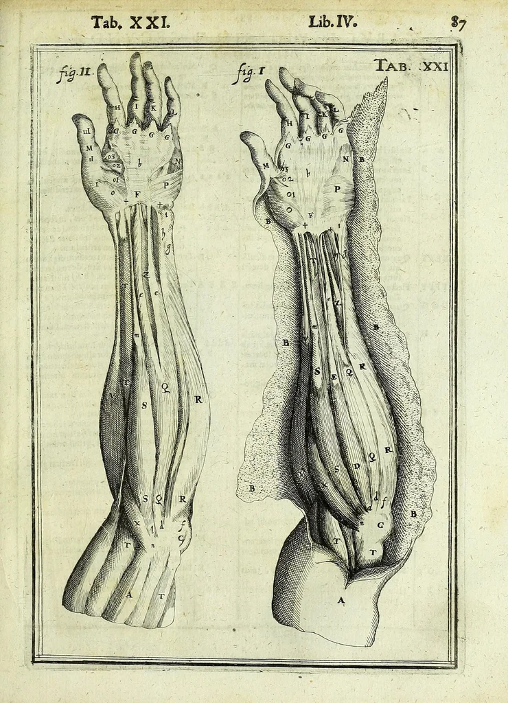 An illustration from Tabulae anatomicae LXXIIX, 1632, leaf 93