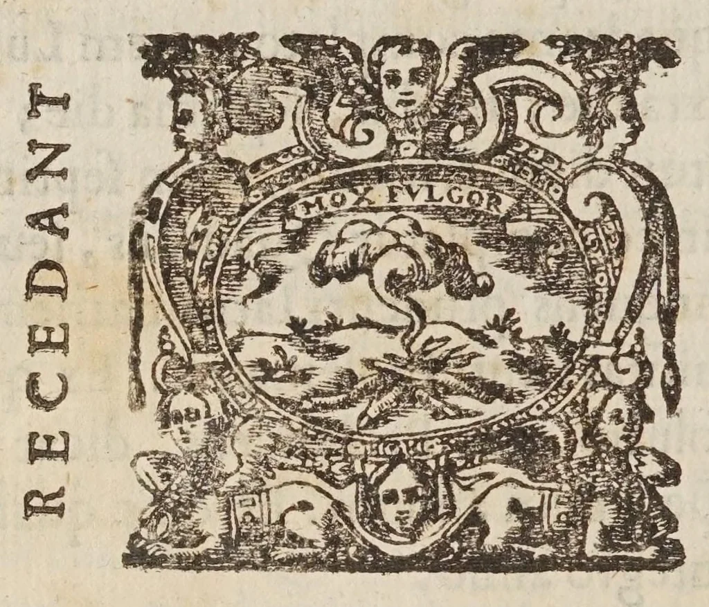 An illustration from Tabulae regiae diuisionum duodecim partium coeli, et syderum obuiationum, ad mentem Ptolemaei, 1628, leaf 214