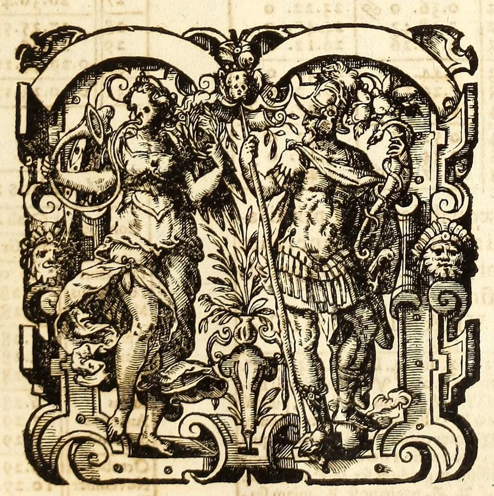An illustration from Tabulae Rudolphinae, quibus astronomicae scientiae, temporum longinquitate collapsae restauratio continetur, a Phoenice illo astronomorum Tychone .., 1627, leaf 189