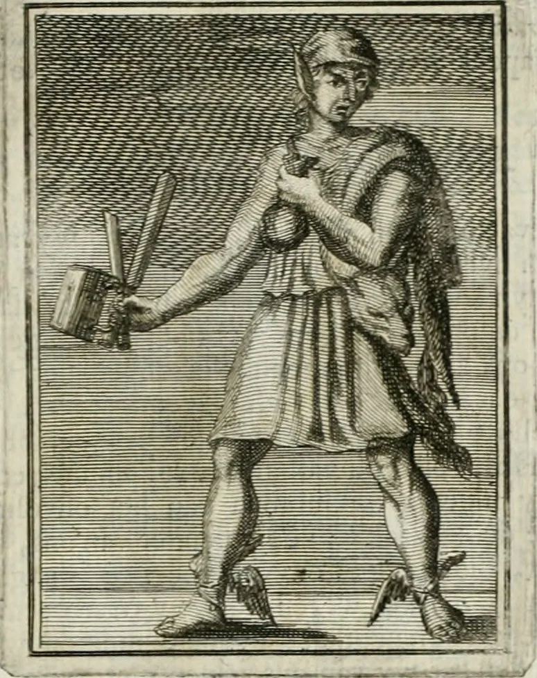 An illustration from Tafereel van overdeftige zinnebeelden : gemaelt naer de deuchden, ondeuchden, gemoetsdriften der menschen, straffen Godts, en zegeningen : eerst beschreven door Cesare Ripa, Pierius Valerianus, Orus Apollo, en anderen ..., 1722, leaf 224