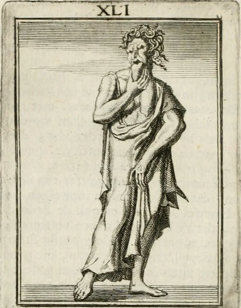 An illustration from Tafereel van overdeftige zinnebeelden : gemaelt naer de deuchden, ondeuchden, gemoetsdriften der menschen, straffen Godts, en zegeningen : eerst beschreven door Cesare Ripa, Pierius Valerianus, Orus Apollo, en anderen ..., 1722, leaf 241