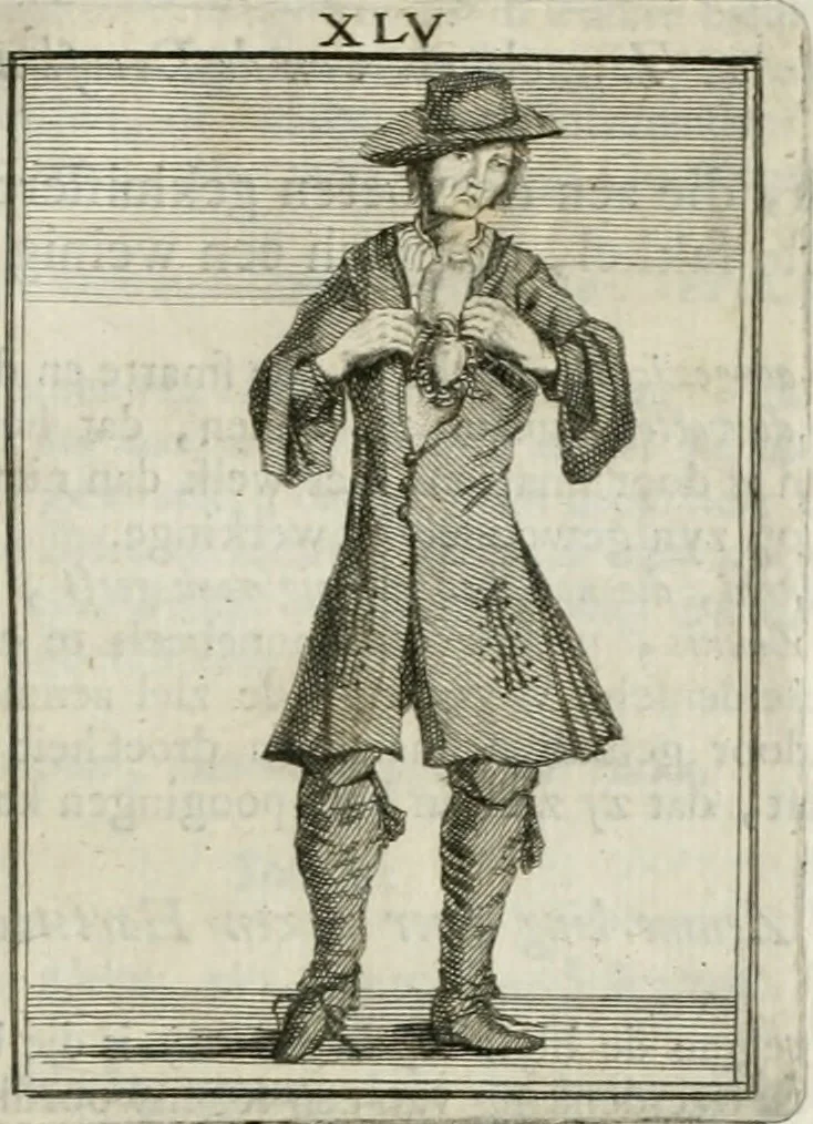 An illustration from Tafereel van overdeftige zinnebeelden : gemaelt naer de deuchden, ondeuchden, gemoetsdriften der menschen, straffen Godts, en zegeningen : eerst beschreven door Cesare Ripa, Pierius Valerianus, Orus Apollo, en anderen ..., 1722, leaf 268
