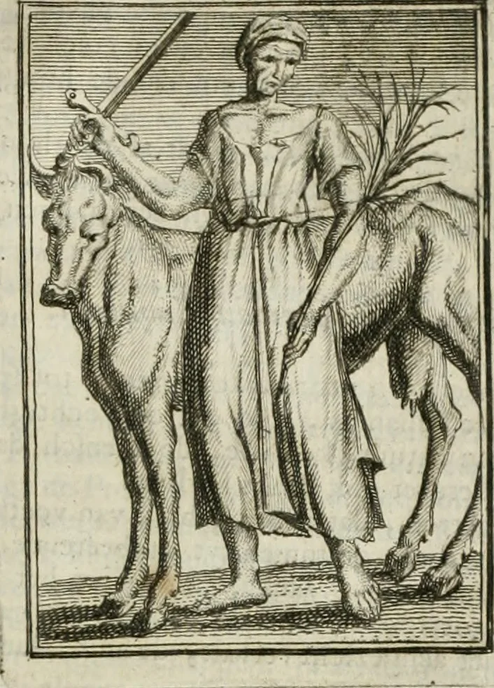 An illustration from Tafereel van overdeftige zinnebeelden : gemaelt naer de deuchden, ondeuchden, gemoetsdriften der menschen, straffen Godts, en zegeningen : eerst beschreven door Cesare Ripa, Pierius Valerianus, Orus Apollo, en anderen ..., 1722, leaf 352