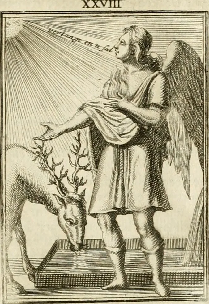 An illustration from Tafereel van overdeftige zinnebeelden : gemaelt naer de deuchden, ondeuchden, gemoetsdriften der menschen, straffen Godts, en zegeningen : eerst beschreven door Cesare Ripa, Pierius Valerianus, Orus Apollo, en anderen ..., 1722, leaf 168