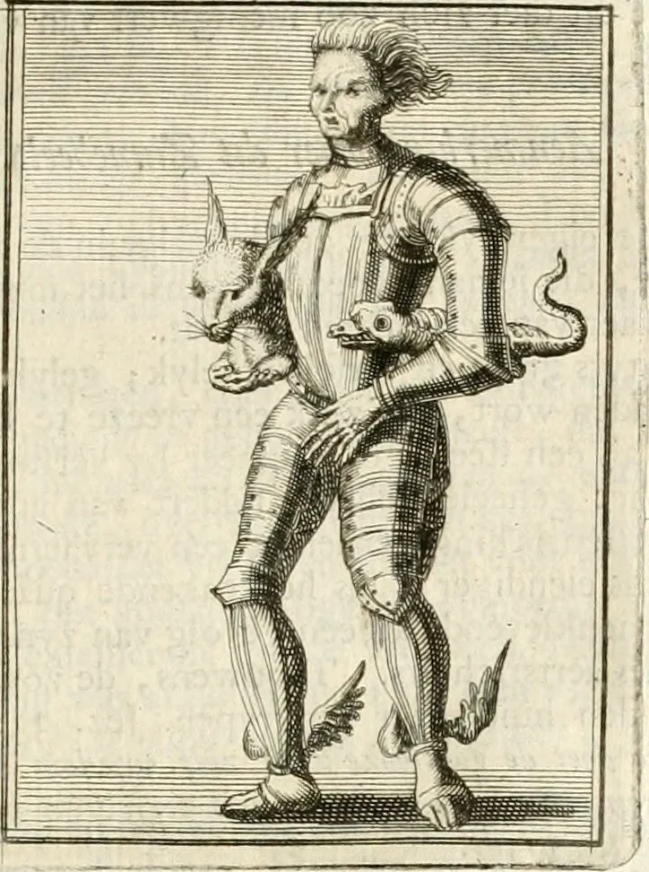An illustration from Tafereel van overdeftige zinnebeelden : gemaelt naer de deuchden, ondeuchden, gemoetsdriften der menschen, straffen Godts, en zegeningen : eerst beschreven door Cesare Ripa, Pierius Valerianus, Orus Apollo, en anderen ..., 1722, leaf 276