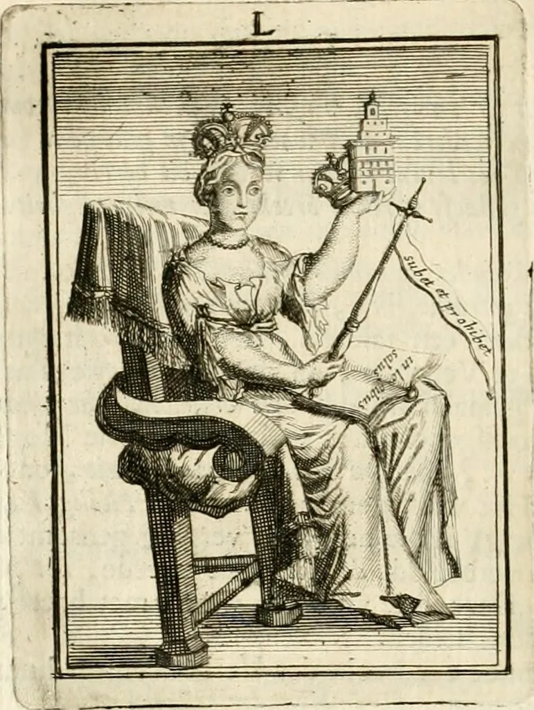 An illustration from Tafereel van overdeftige zinnebeelden : gemaelt naer de deuchden, ondeuchden, gemoetsdriften der menschen, straffen Godts, en zegeningen : eerst beschreven door Cesare Ripa, Pierius Valerianus, Orus Apollo, en anderen ..., 1722, leaf 313