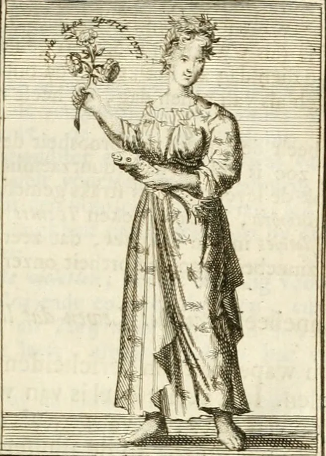 An illustration from Tafereel van overdeftige zinnebeelden : gemaelt naer de deuchden, ondeuchden, gemoetsdriften der menschen, straffen Godts, en zegeningen : eerst beschreven door Cesare Ripa, Pierius Valerianus, Orus Apollo, en anderen ..., 1722, leaf 378