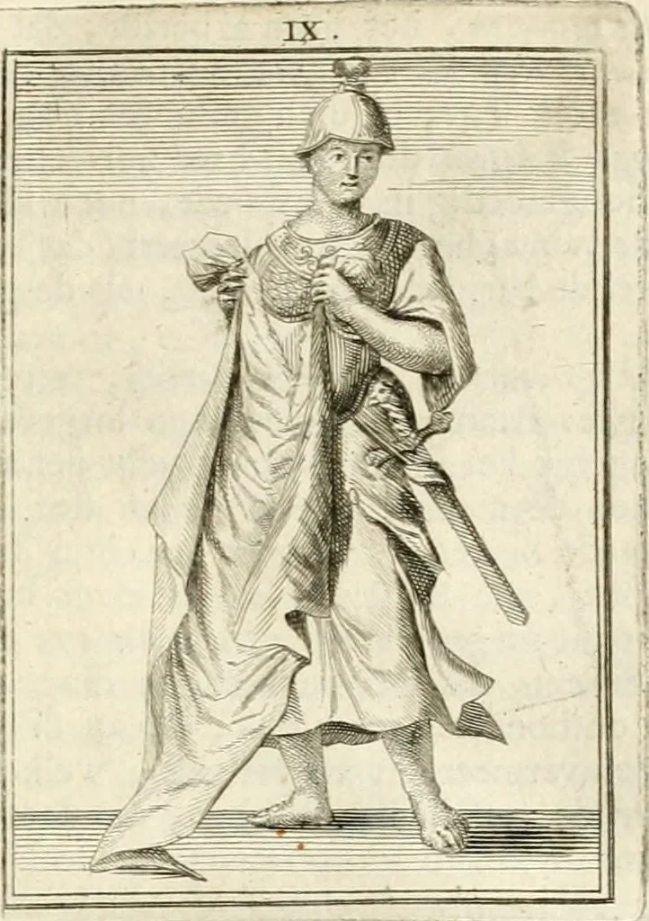 An illustration from Tafereel van overdeftige zinnebeelden : gemaelt naer de deuchden, ondeuchden, gemoetsdriften der menschen, straffen Godts, en zegeningen : eerst beschreven door Cesare Ripa, Pierius Valerianus, Orus Apollo, en anderen ..., 1722, leaf 58