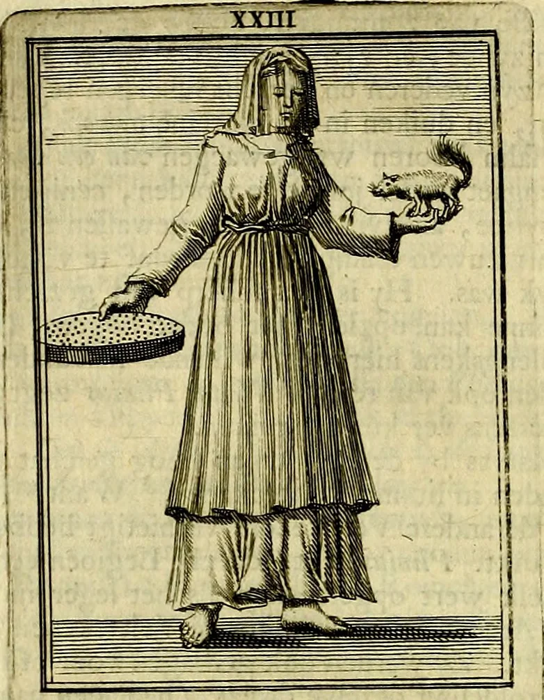 An illustration from Tafereel van overdeftige zinnebeelden, gemaelt naer de deuchden, ondeuchden, gemoetsdriften der menschen, straffen Godts, en zegeningen, 1722, leaf 131