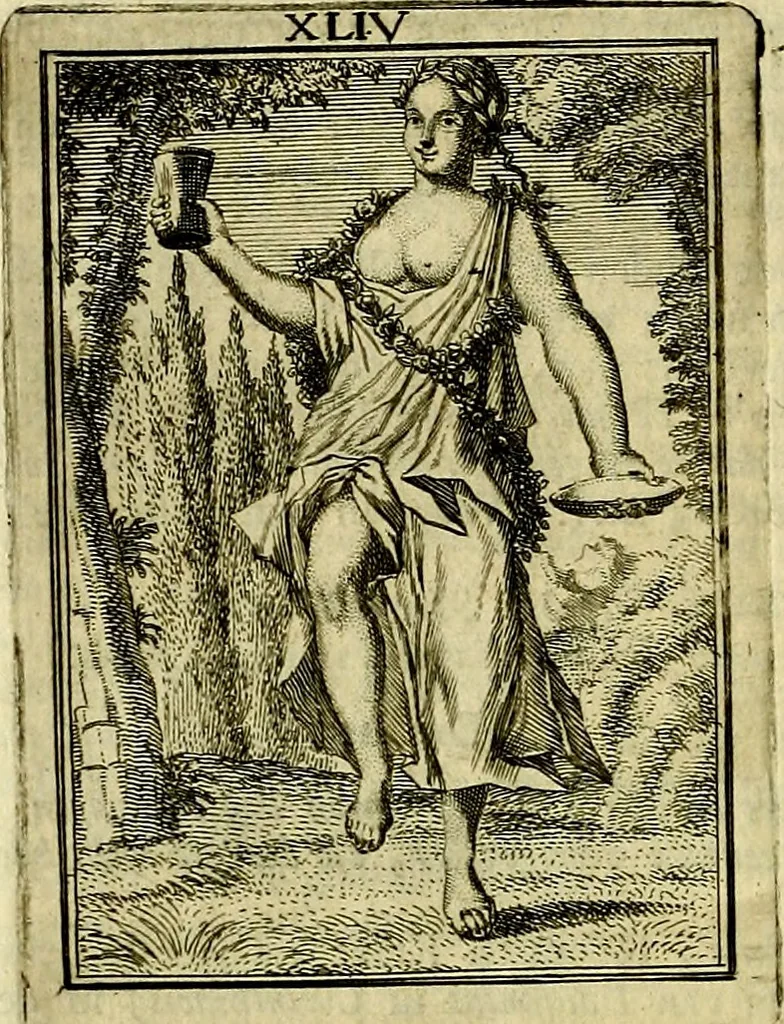 An illustration from Tafereel van overdeftige zinnebeelden, gemaelt naer de deuchden, ondeuchden, gemoetsdriften der menschen, straffen Godts, en zegeningen, 1722, leaf 263