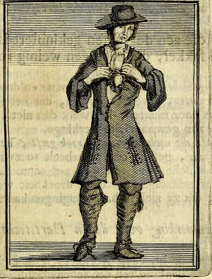 An illustration from Tafereel van overdeftige zinnebeelden, gemaelt naer de deuchden, ondeuchden, gemoetsdriften der menschen, straffen Godts, en zegeningen, 1722, leaf 272