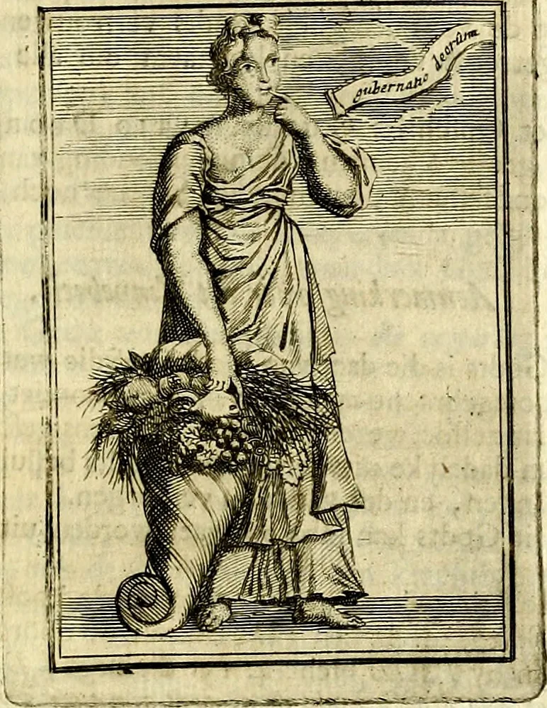 An illustration from Tafereel van overdeftige zinnebeelden, gemaelt naer de deuchden, ondeuchden, gemoetsdriften der menschen, straffen Godts, en zegeningen, 1722, leaf 332