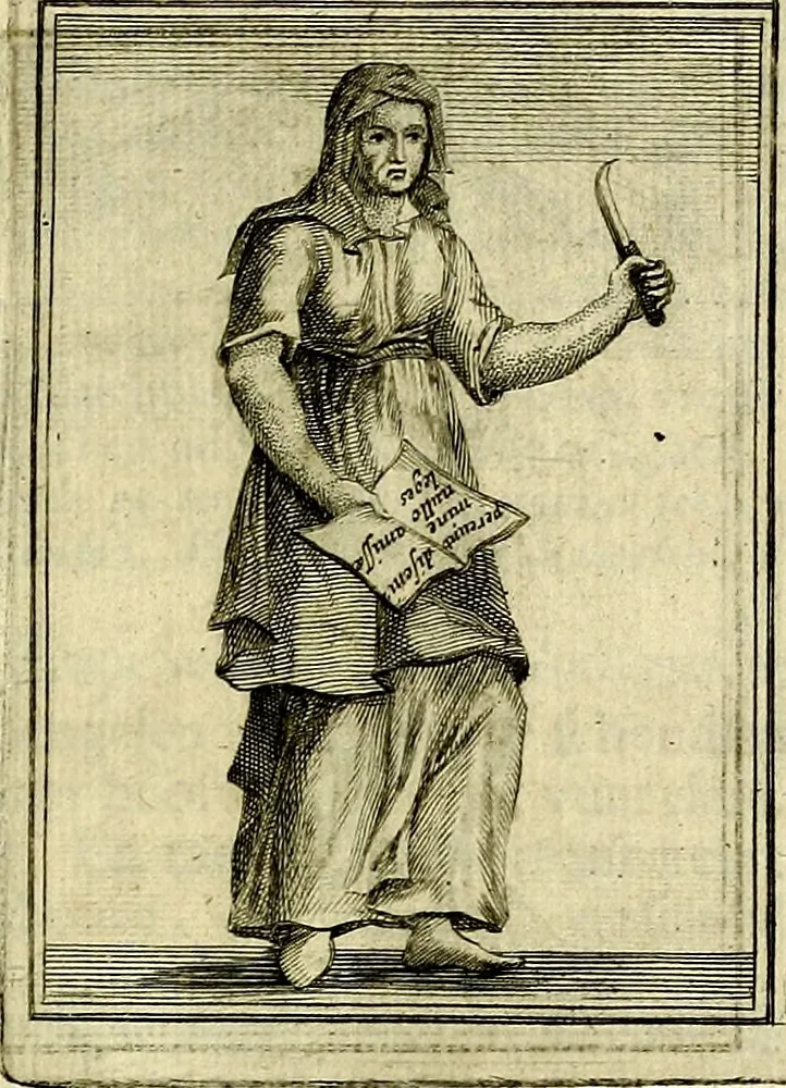 An illustration from Tafereel van overdeftige zinnebeelden, gemaelt naer de deuchden, ondeuchden, gemoetsdriften der menschen, straffen Godts, en zegeningen, 1722, leaf 36