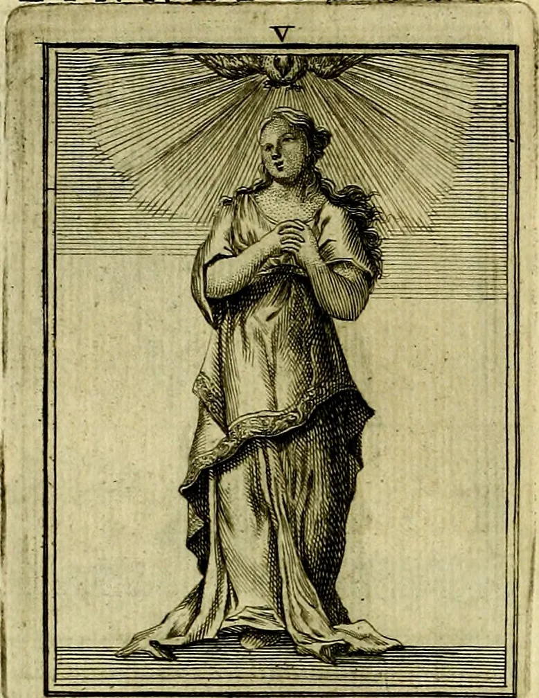 An illustration from Tafereel van overdeftige zinnebeelden, gemaelt naer de deuchden, ondeuchden, gemoetsdriften der menschen, straffen Godts, en zegeningen, 1722, leaf 37