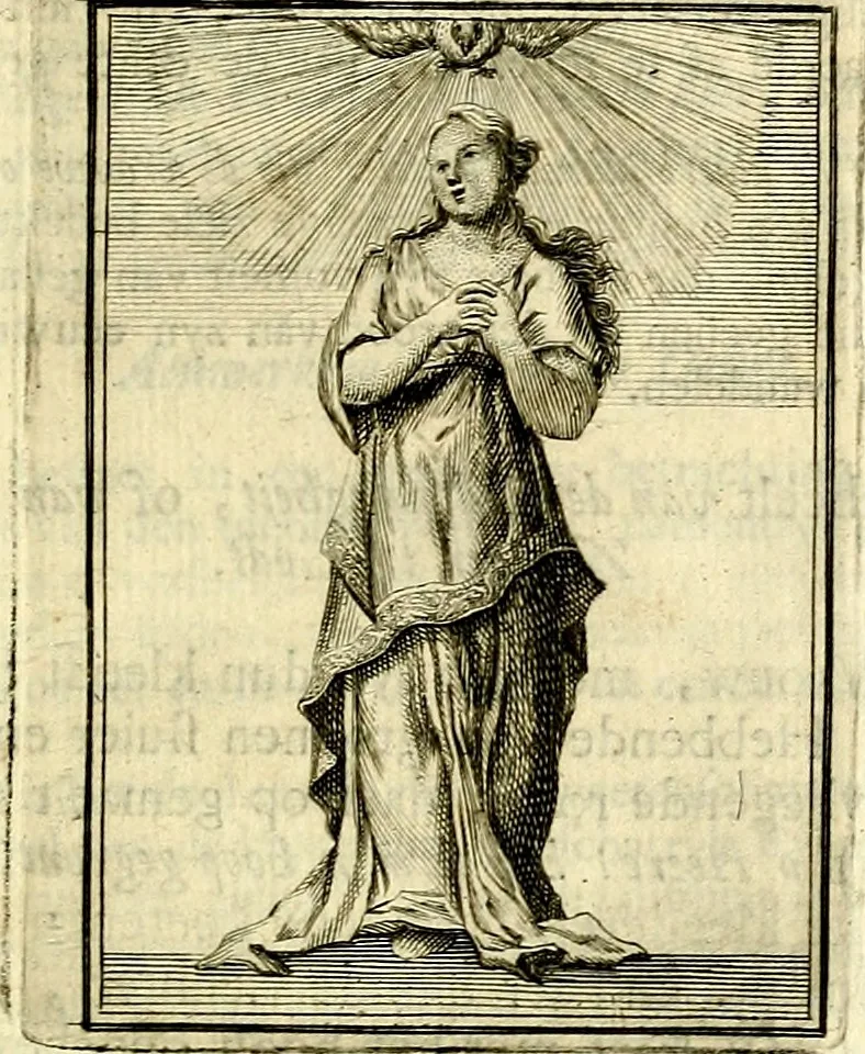An illustration from Tafereel van overdeftige zinnebeelden, gemaelt naer de deuchden, ondeuchden, gemoetsdriften der menschen, straffen Godts, en zegeningen, 1722, leaf 70