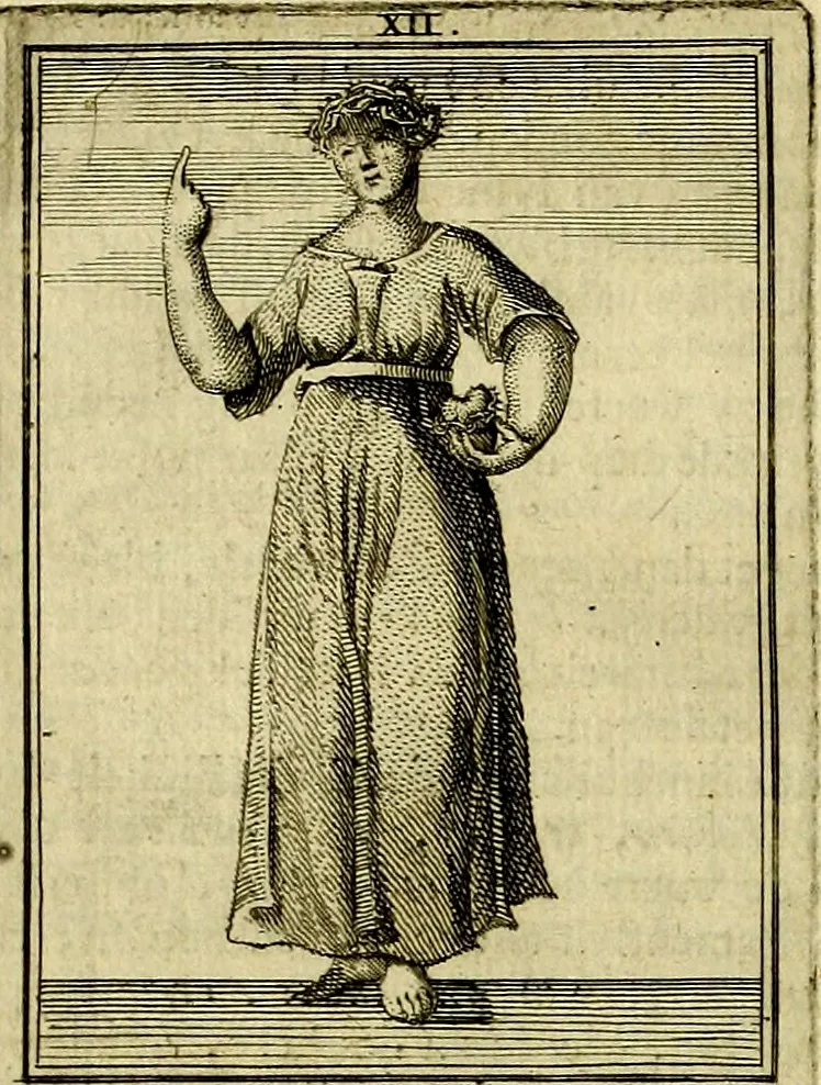 An illustration from Tafereel van overdeftige zinnebeelden, gemaelt naer de deuchden, ondeuchden, gemoetsdriften der menschen, straffen Godts, en zegeningen, 1722, leaf 75