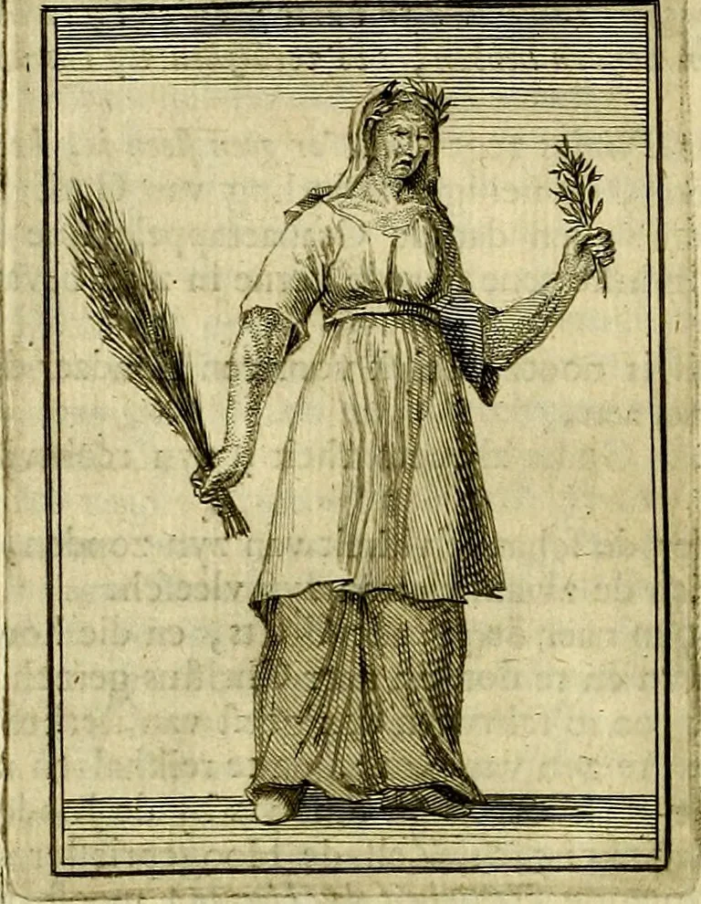 An illustration from Tafereel van overdeftige zinnebeelden, gemaelt naer de deuchden, ondeuchden, gemoetsdriften der menschen, straffen Godts, en zegeningen, 1722, leaf 79