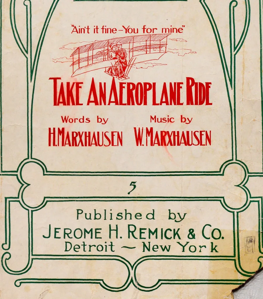 An illustration from Take an aeroplane ride, 1911, leaf 1