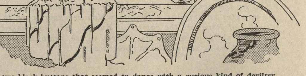 An illustration from Tales of Magic and Mystery, Vol. 1, No. 1 (December 1927), 1927, leaf 17