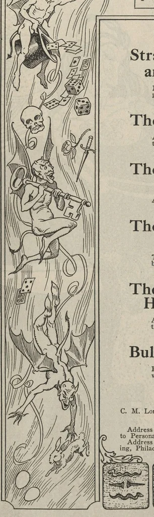 An illustration from Tales of Magic and Mystery, Vol. 1, No. 1 (December 1927), 1927, leaf 3