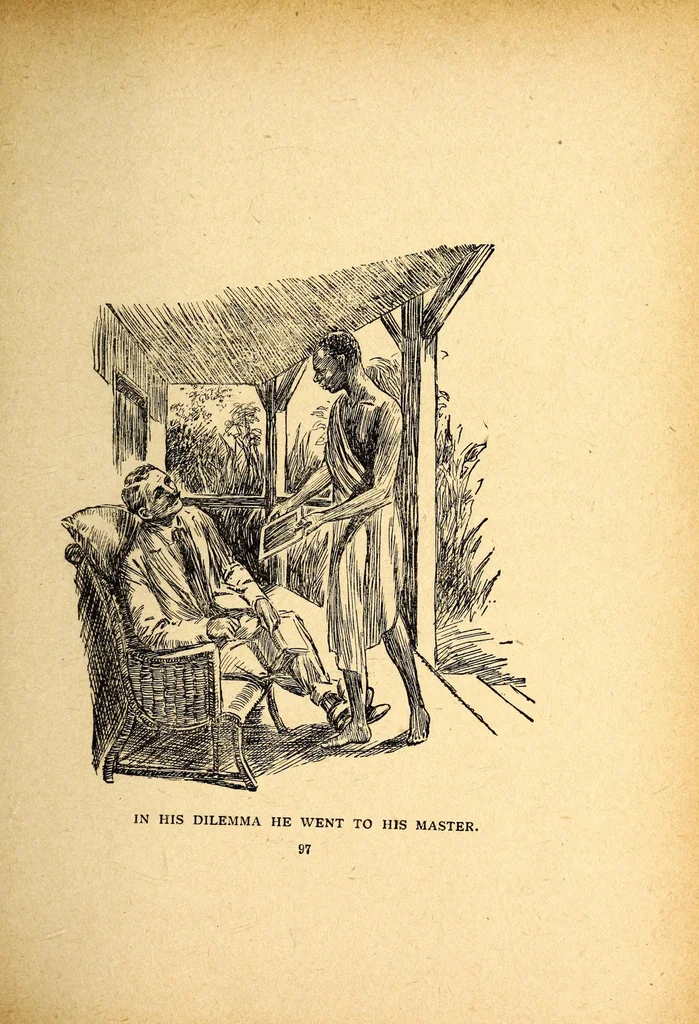 An illustration from Tales of the African wild, 1914, leaf 103