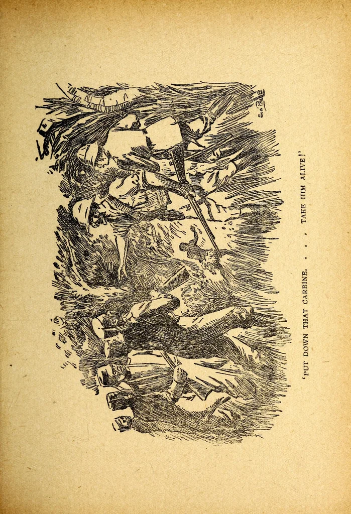 An illustration from Tales of the African wild, 1914, leaf 137