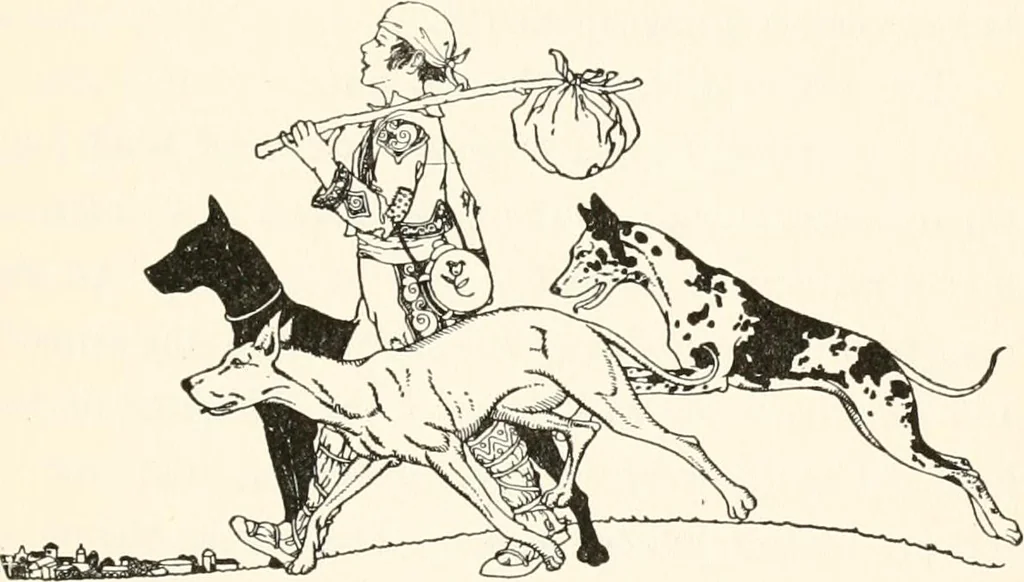 An illustration from Tales of enchantment from Spain, 1920, leaf 146