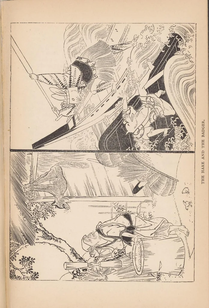An illustration from Tales of old Japan, 1891, leaf 235