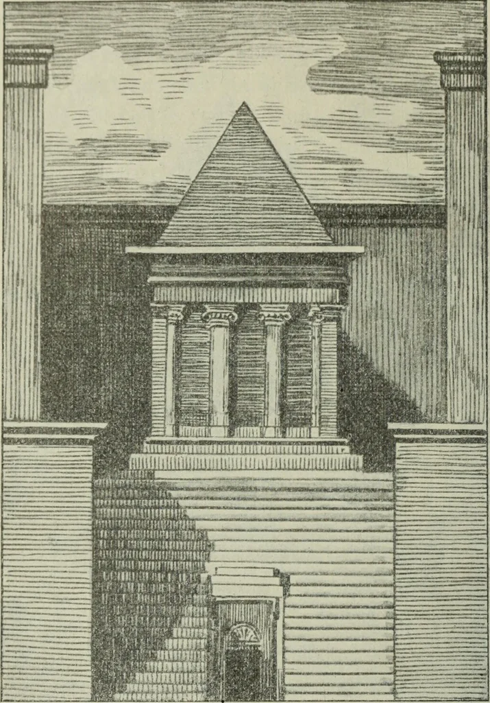 An illustration from Talmudische Archäologie, 1910, leaf 95