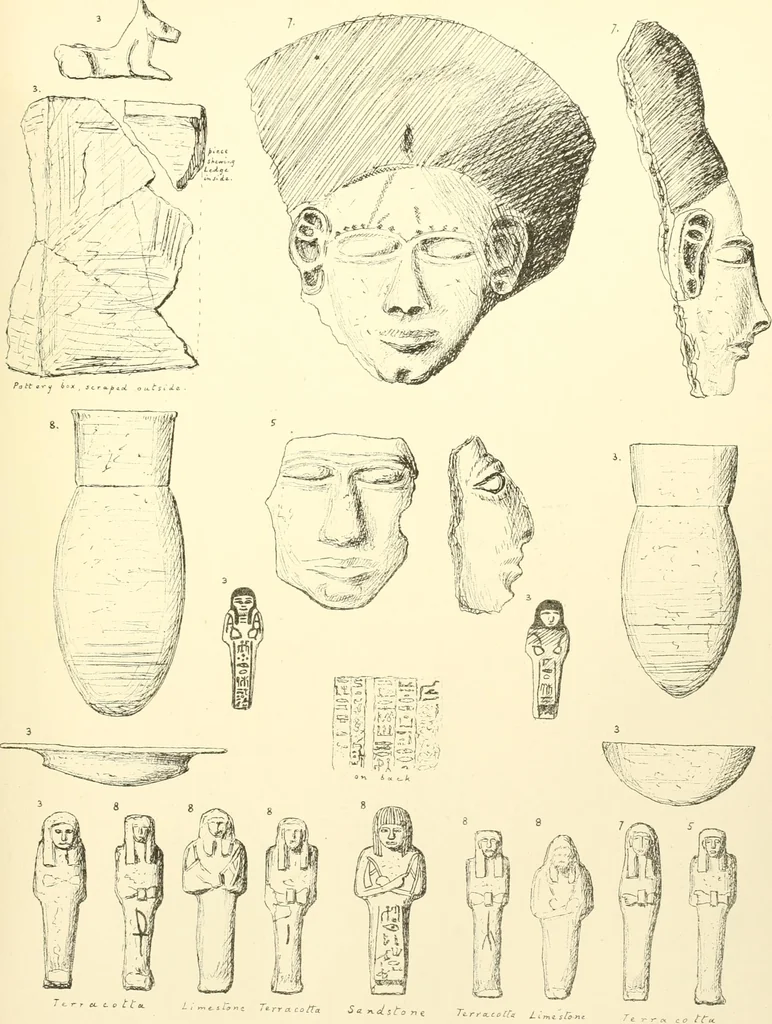 An illustration from Tanis, 1885, leaf 204