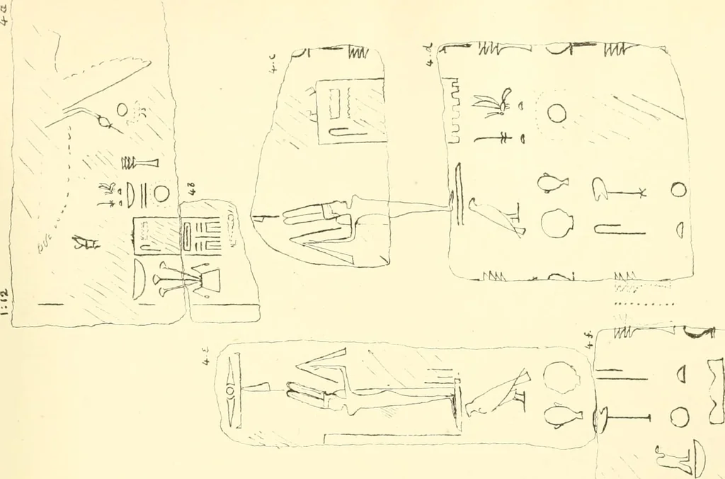 An illustration from Tanis, 1885, leaf 218