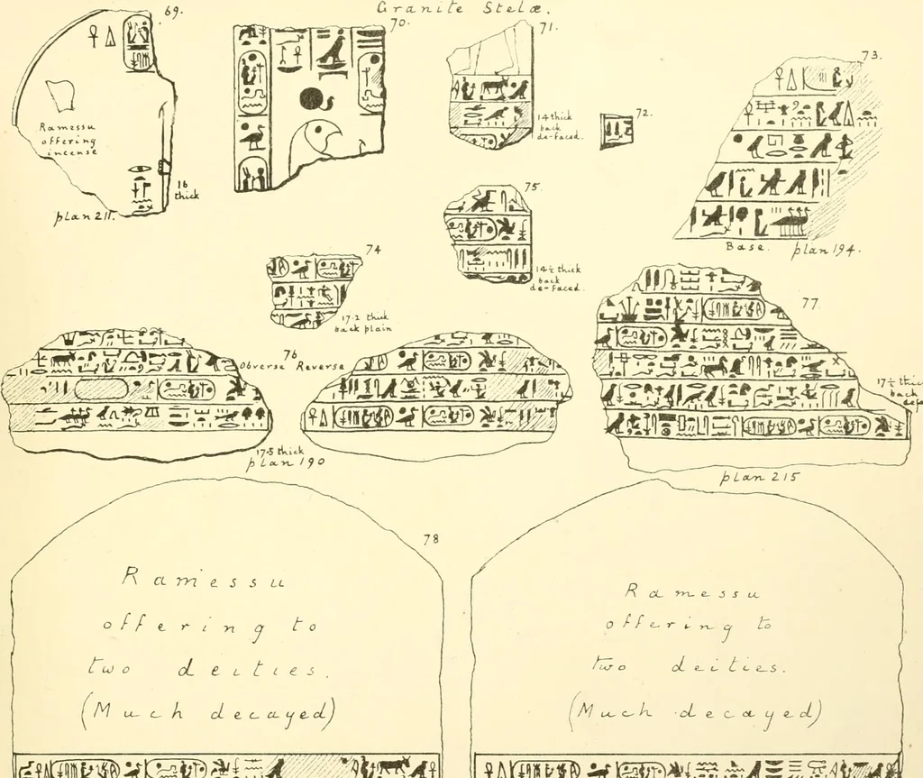 An illustration from Tanis, 1885, leaf 54