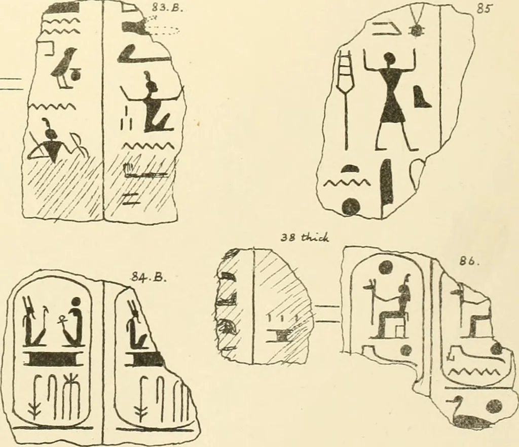 An illustration from Tanis, 1885, leaf 56