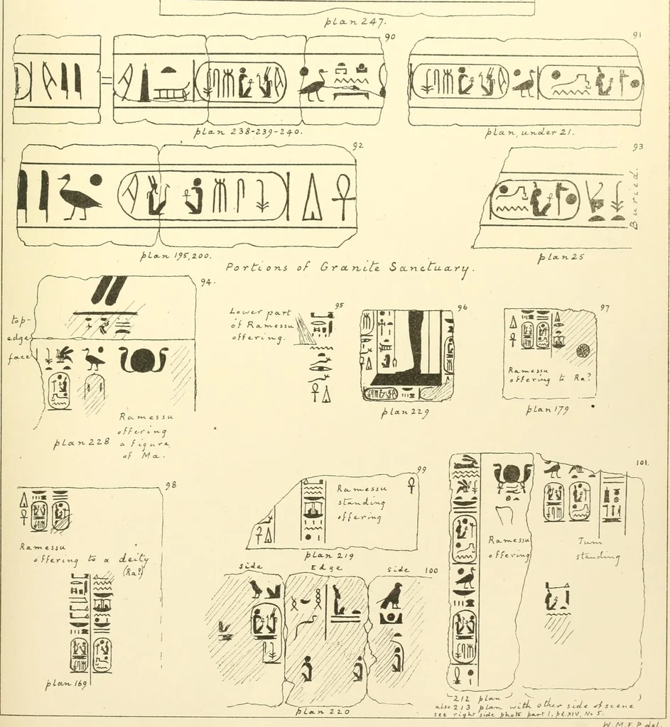 An illustration from Tanis, 1885, leaf 58
