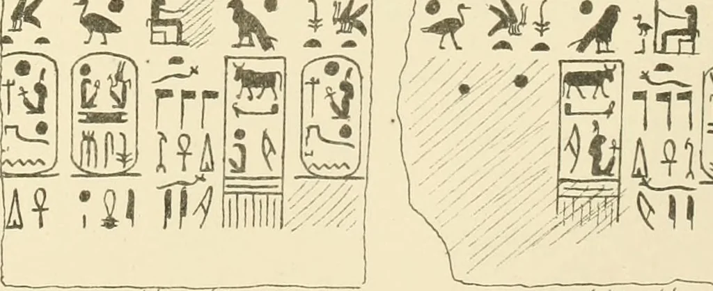 An illustration from Tanis, 1885, leaf 62