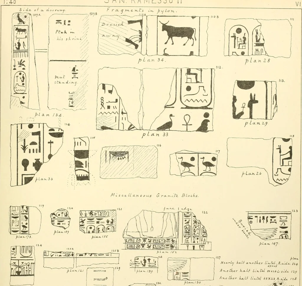 An illustration from Tanis, 1885, leaf 62