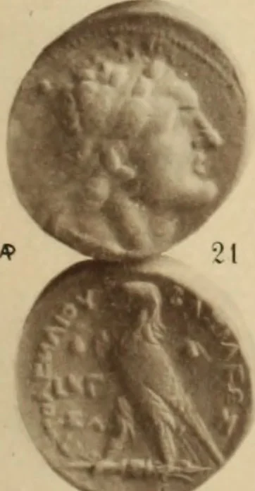 An illustration from Ta nomismata tou kratous ton Ptolemaion, 1904, leaf 100