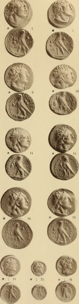 An illustration from Ta nomismata tou kratous ton Ptolemaion, 1904, leaf 100