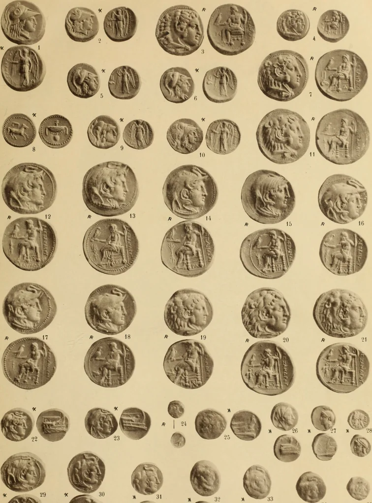 An illustration from Ta nomismata tou kratous ton Ptolemaion, 1904, leaf 12