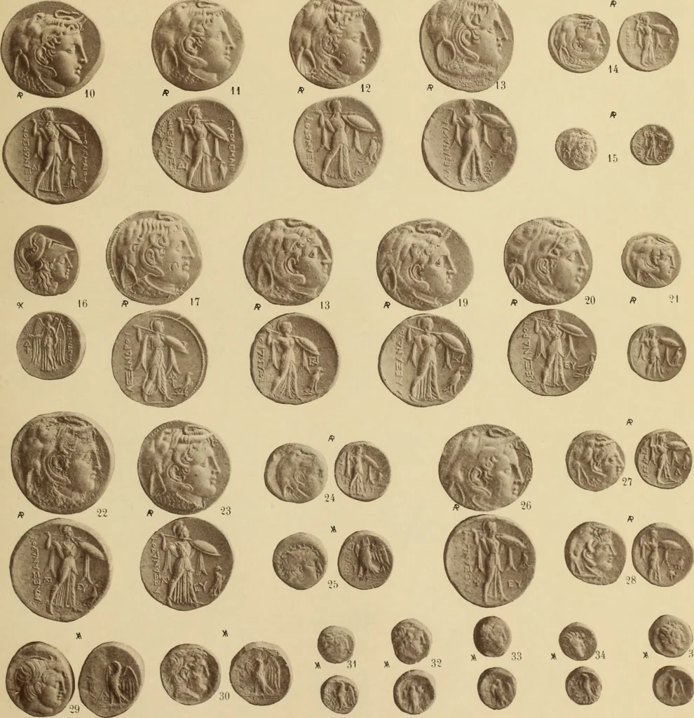 An illustration from Ta nomismata tou kratous ton Ptolemaion, 1904, leaf 14