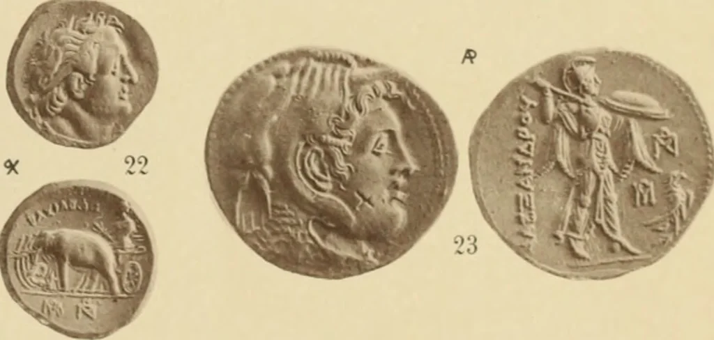 An illustration from Ta nomismata tou kratous ton Ptolemaion, 1904, leaf 18