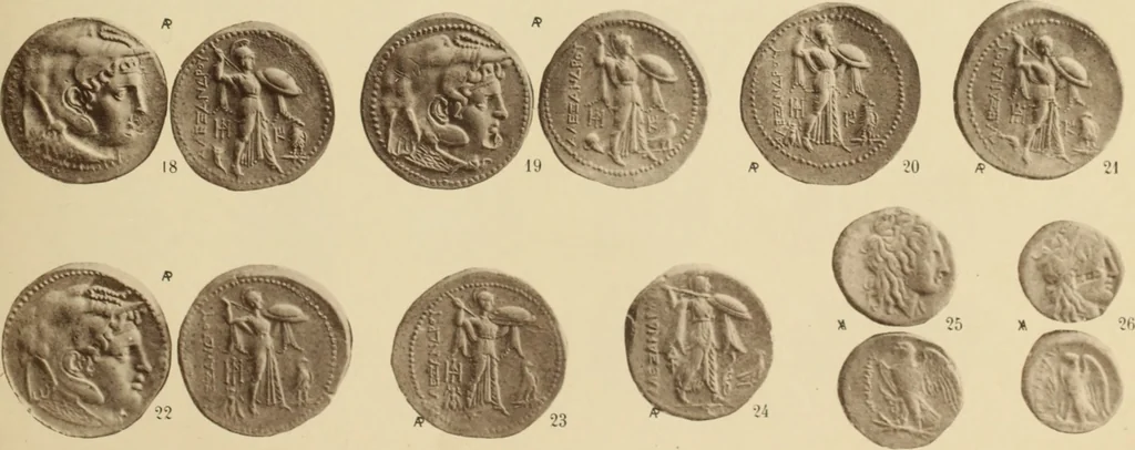 An illustration from Ta nomismata tou kratous ton Ptolemaion, 1904, leaf 20