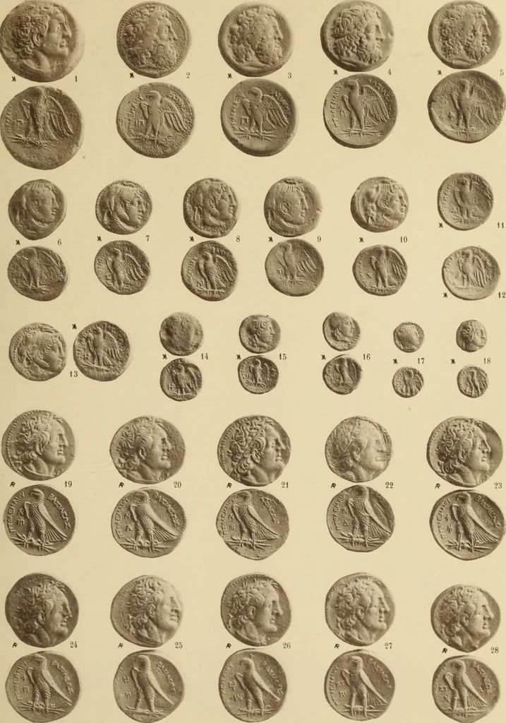 An illustration from Ta nomismata tou kratous ton Ptolemaion, 1904, leaf 26