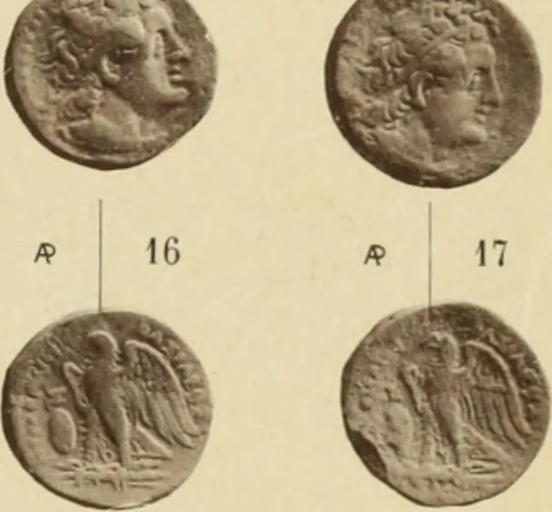 An illustration from Ta nomismata tou kratous ton Ptolemaion, 1904, leaf 36