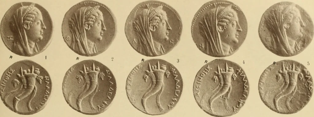 An illustration from Ta nomismata tou kratous ton Ptolemaion, 1904, leaf 42