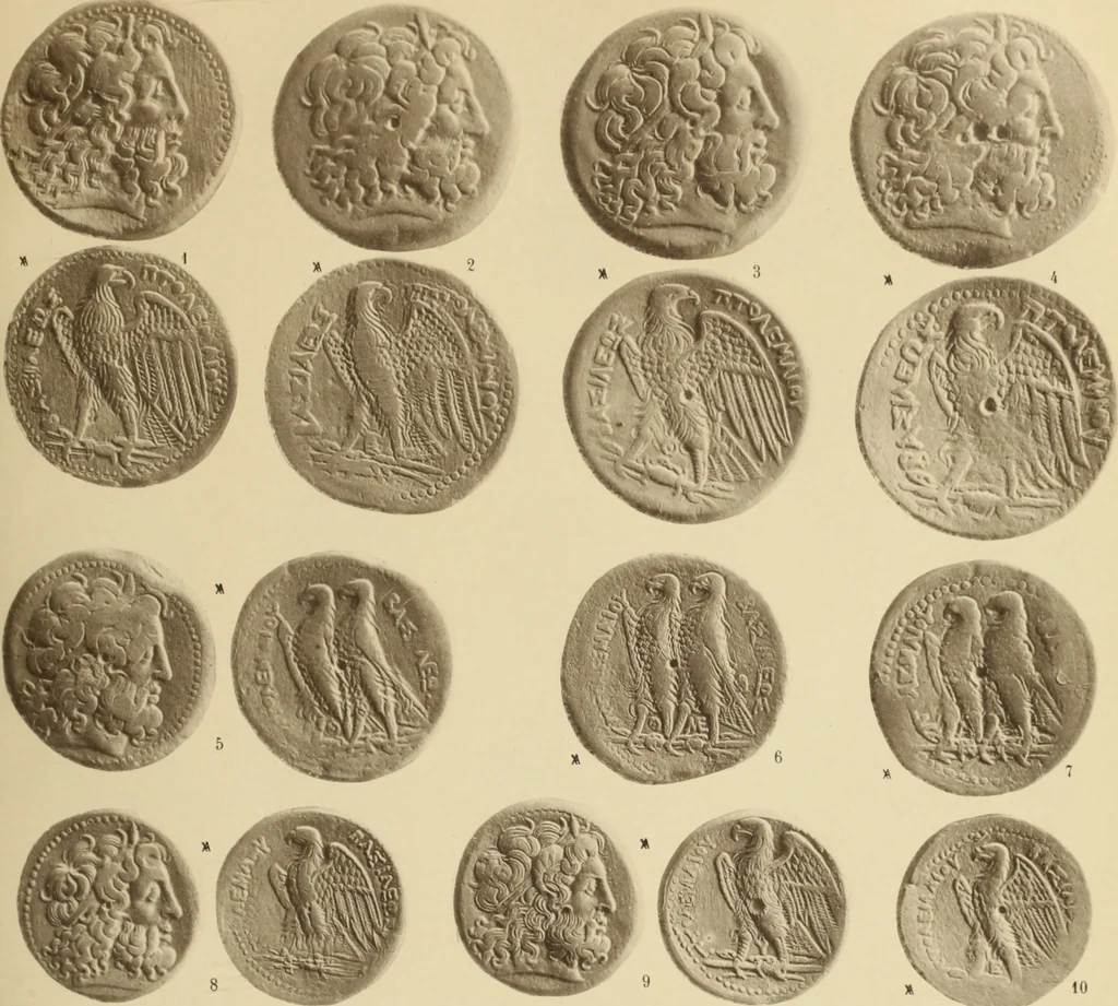 An illustration from Ta nomismata tou kratous ton Ptolemaion, 1904, leaf 44
