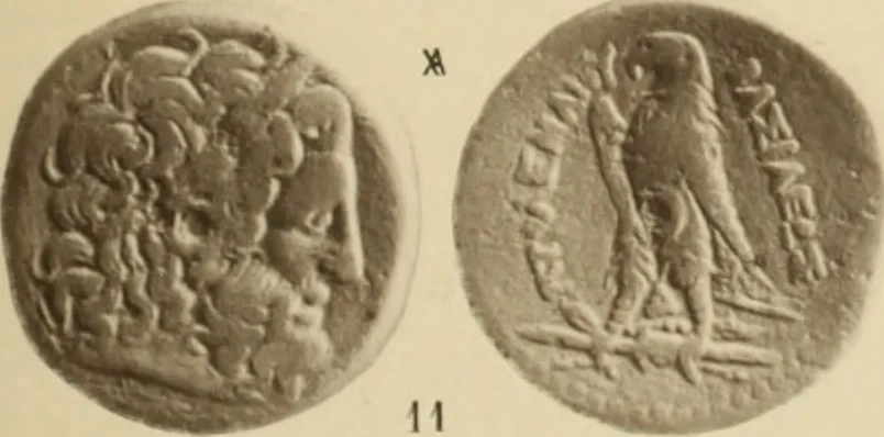 An illustration from Ta nomismata tou kratous ton Ptolemaion, 1904, leaf 44