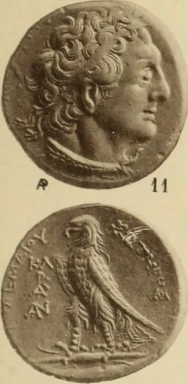 An illustration from Ta nomismata tou kratous ton Ptolemaion, 1904, leaf 46
