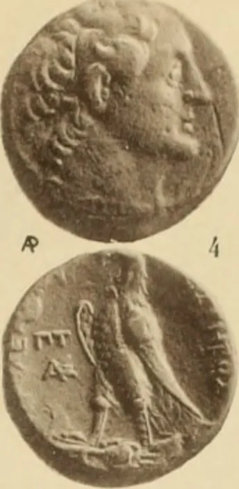 An illustration from Ta nomismata tou kratous ton Ptolemaion, 1904, leaf 46